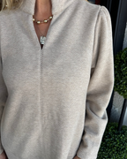 Refined Versatile Herringbone-Knit Shift Dress