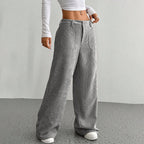 Women's Casual High-Waist Trousers – Relaxed Fit for Ultimate Comfort and Style