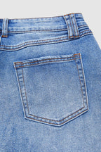 Mid-Rise Straight Fit Denim Jeans