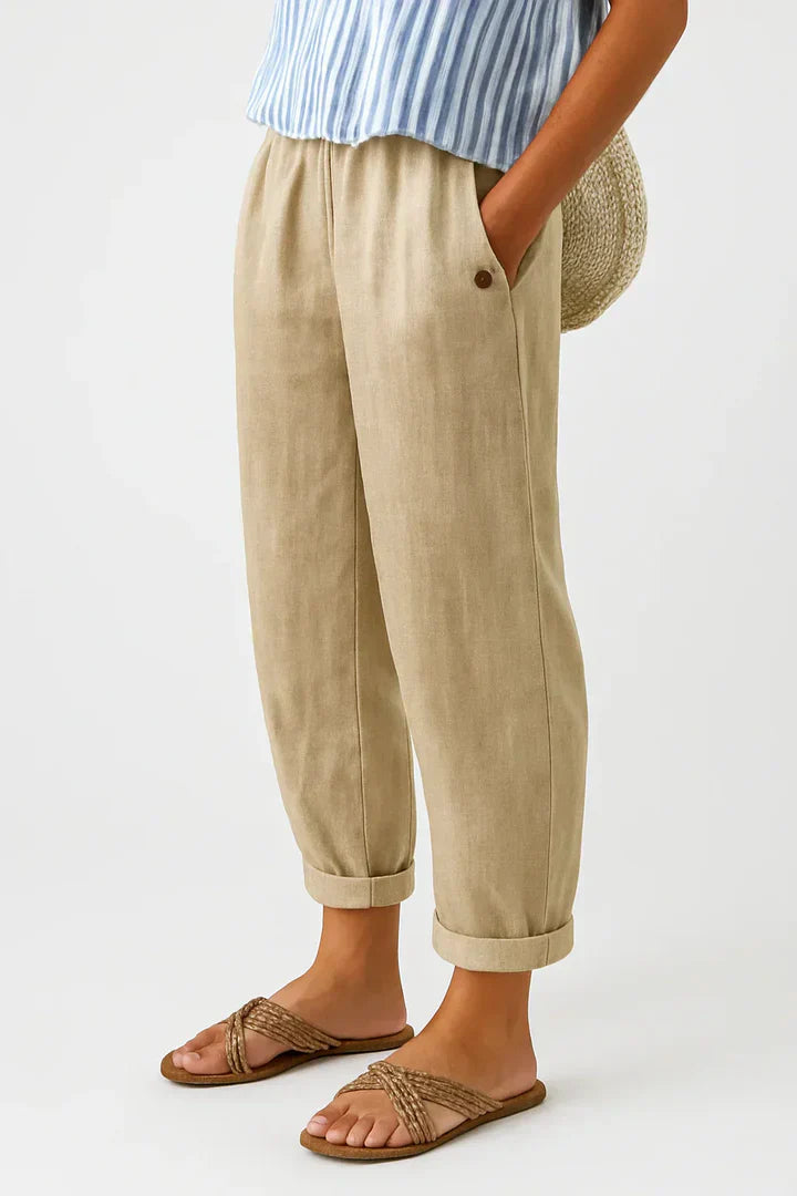 Romina™ Classic Linen Trousers