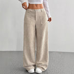 Women's Casual High-Waist Trousers – Relaxed Fit for Ultimate Comfort and Style