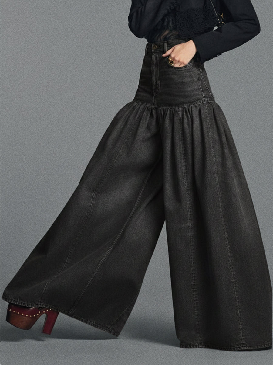 Comfortable Wide-Leg Jeans — The Ideal Fusion of Relaxation and Timeless Denim