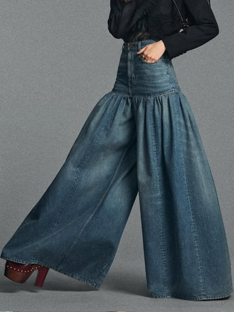 Comfortable Wide-Leg Jeans — The Ideal Fusion of Relaxation and Timeless Denim